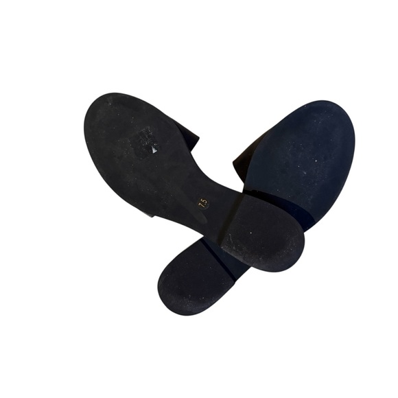 Tory Burch Black Slide Sandals Women’s Size 7.5 Excellent Pre-Owned Condition - Picture 4 of 5